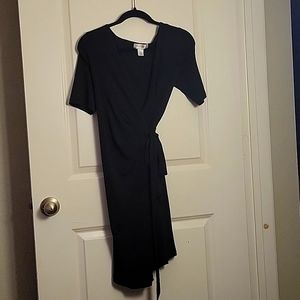 Maternity Motherhood Black Wrap Dress Nursing